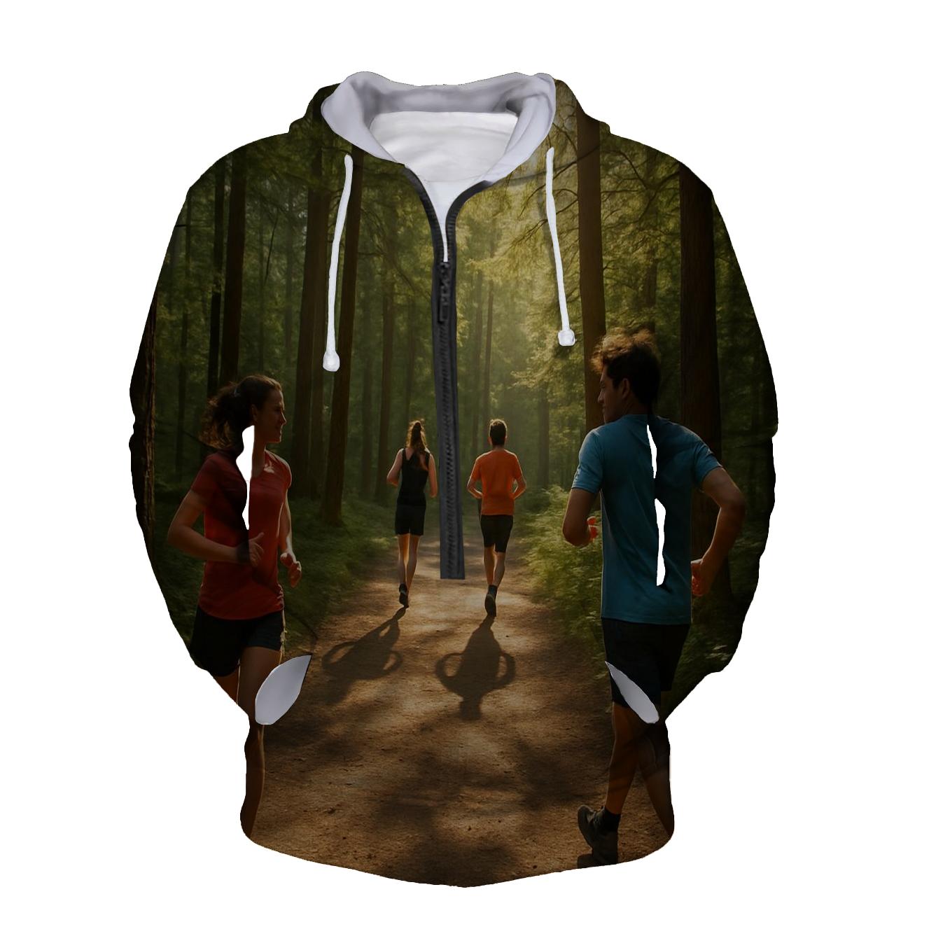 Running Trail Inspiration Half Zip Hoodie