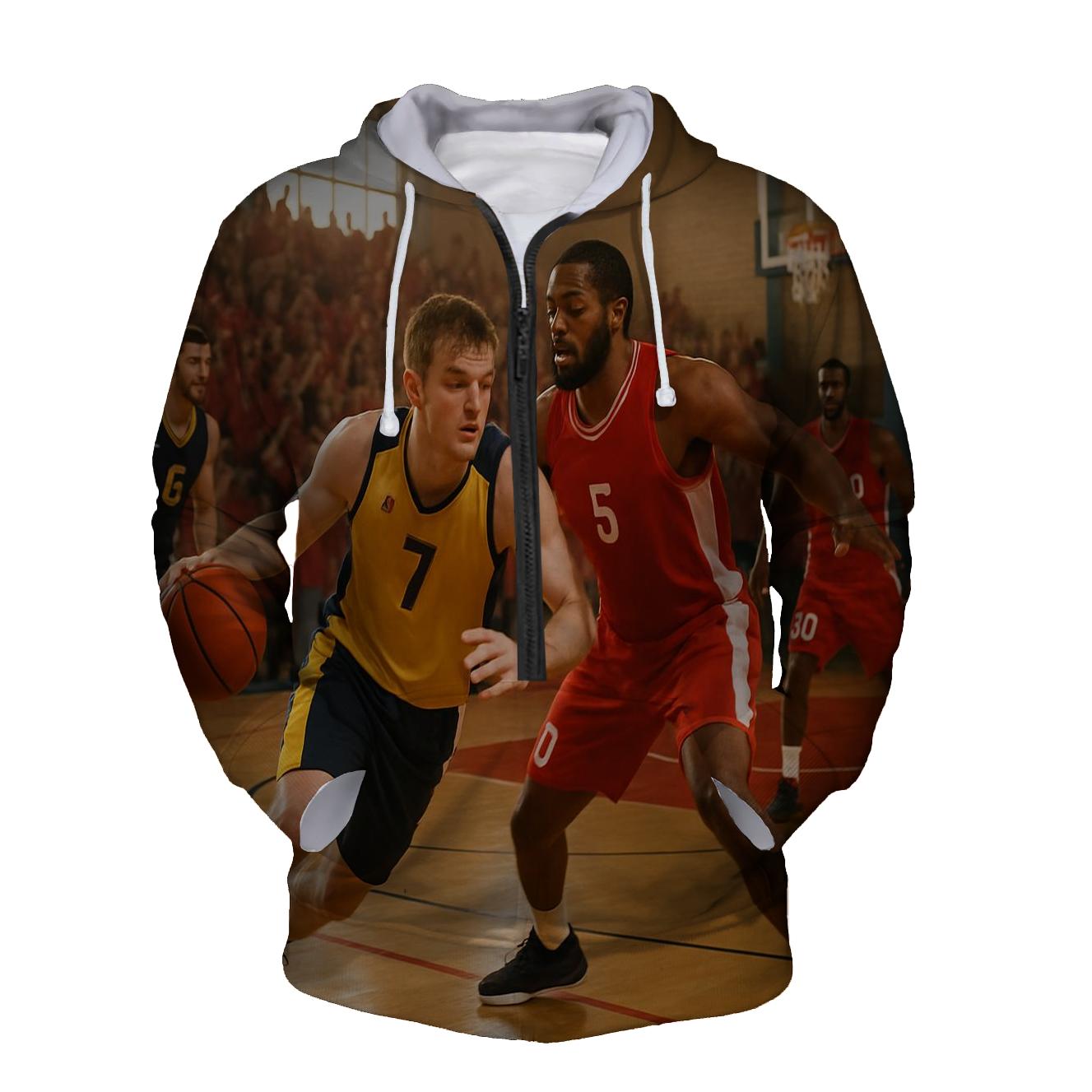 Basketball Vibes Half Zip Hoodie