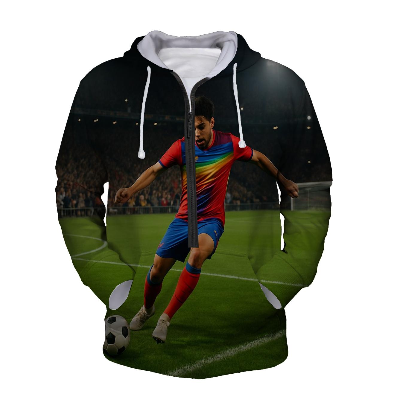 Soccer Goal Half Zip Hoodie