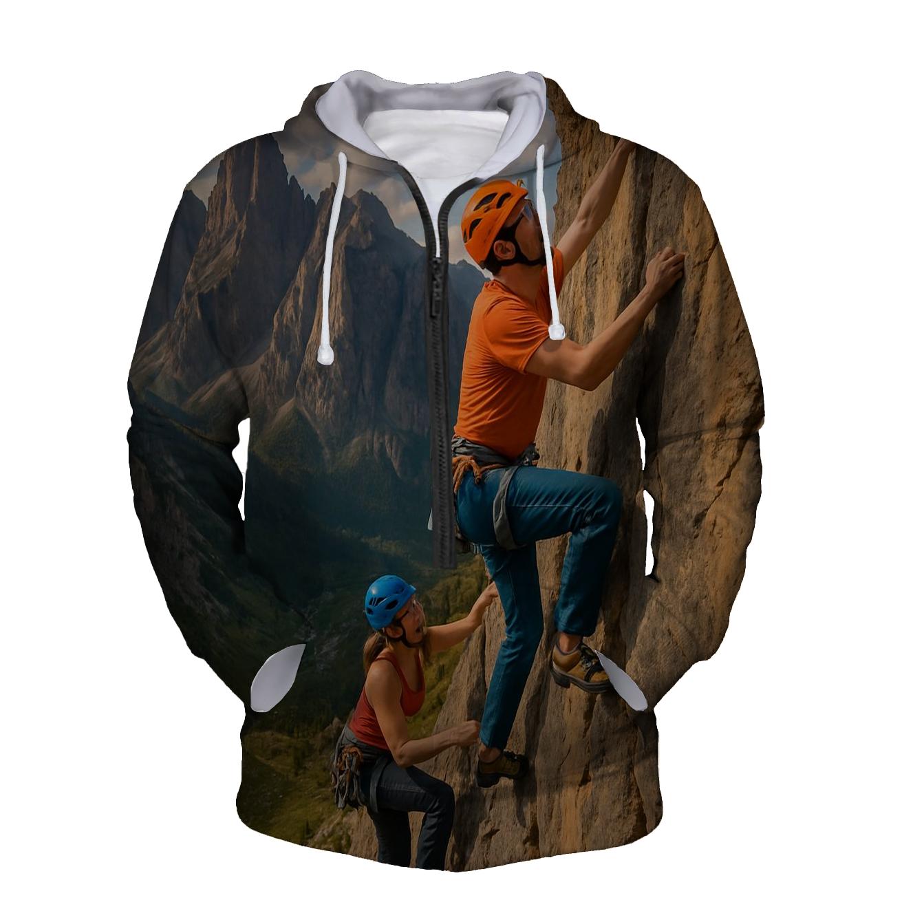Adventure Rock Climbing Half Zip Hoodie
