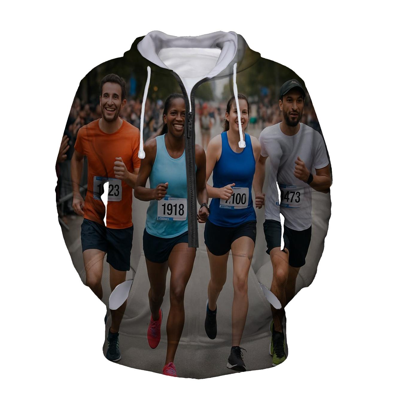 Marathon Mindset Half Zip Hoodie