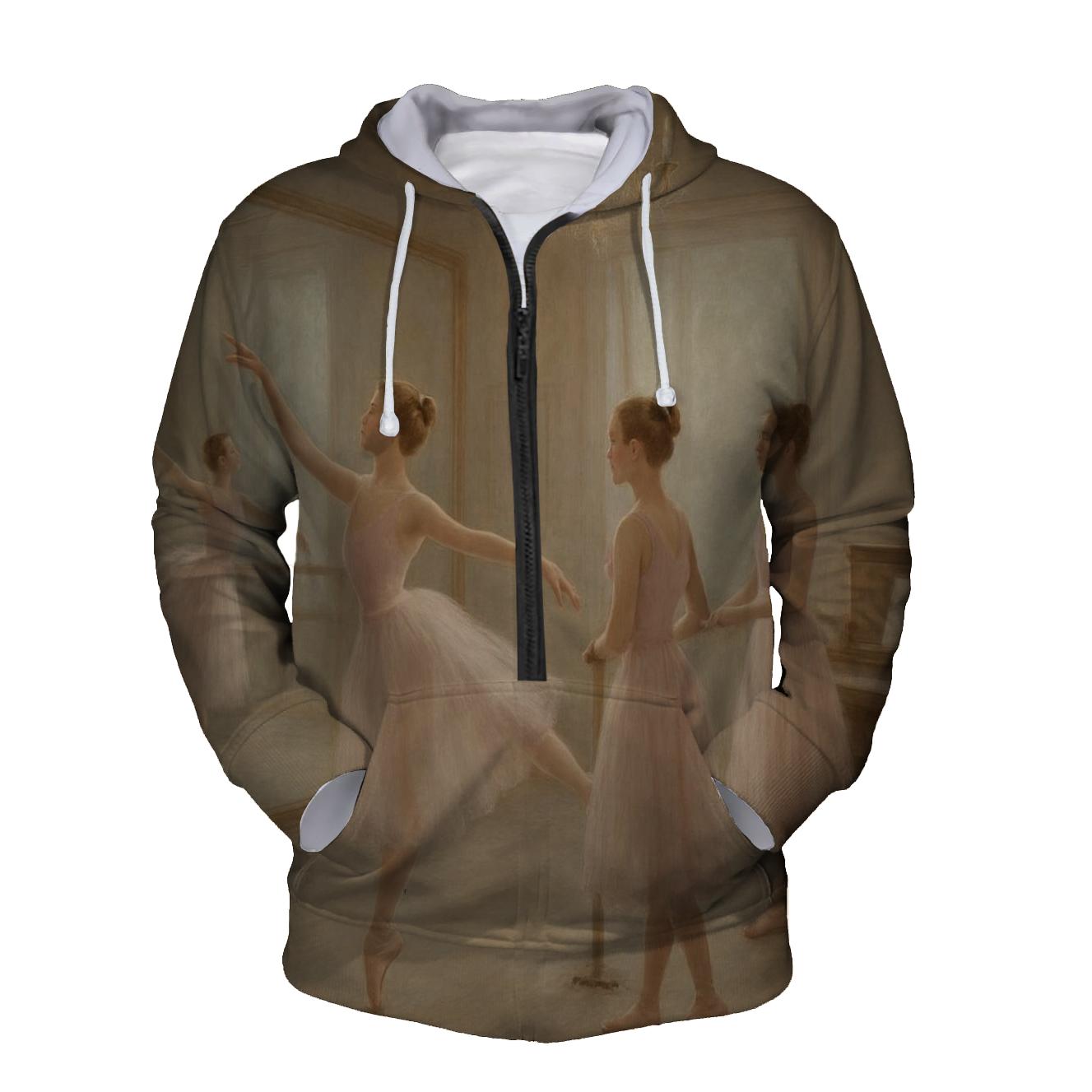 Ballet Elegance Half Zip Hoodie