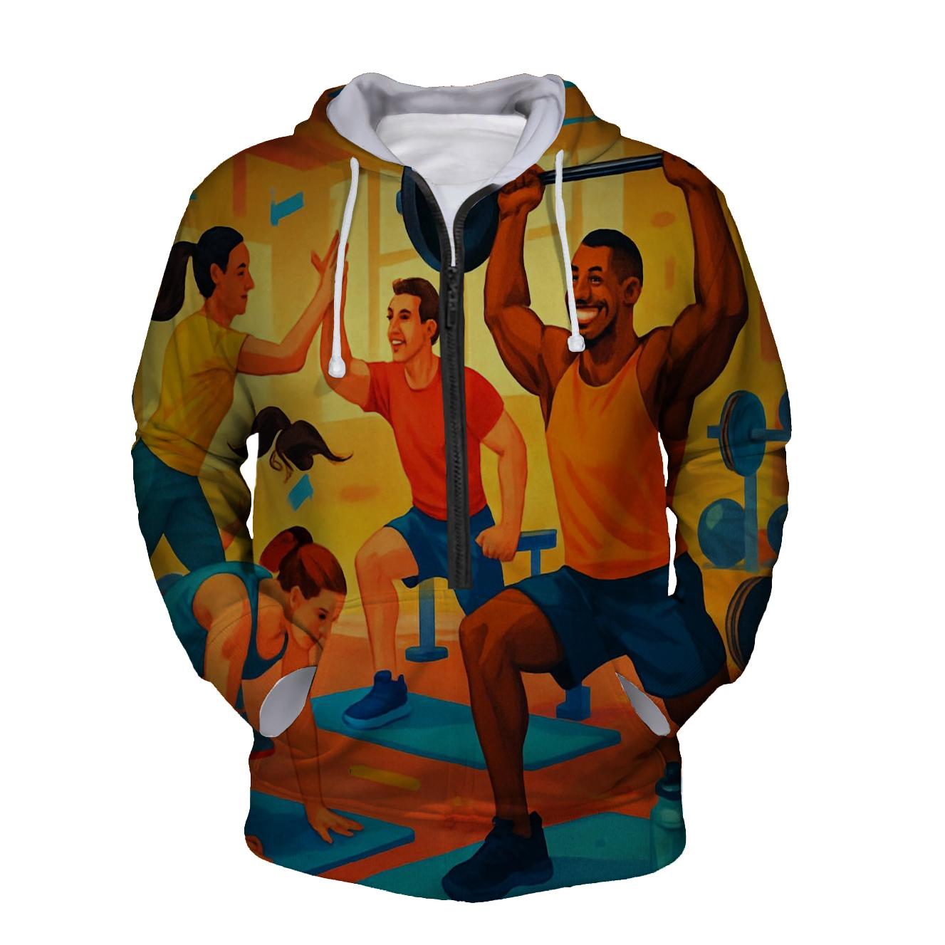 Fitness Unity Half Zip Hoodie