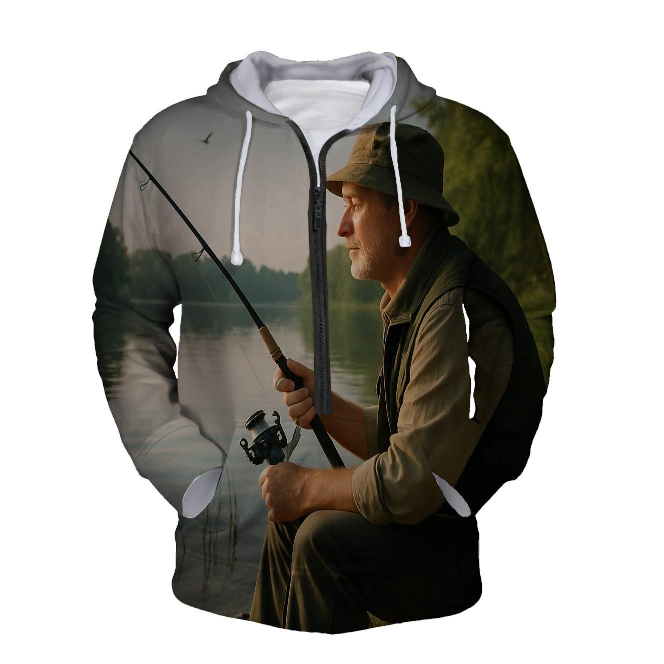 Fishing Adventure Half Zip Hoodie