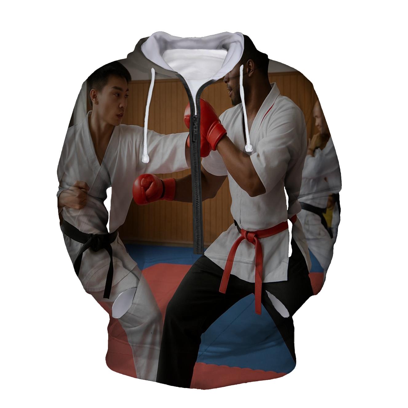 Martial Arts Discipline Half Zip Hoodie