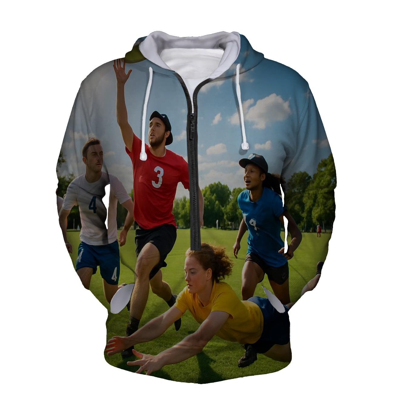 Ultimate Frisbee Spirit Half Zip Hoodie
