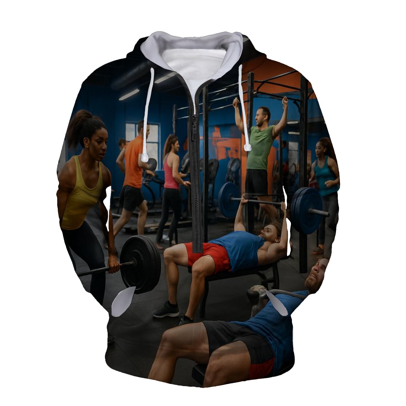 Gym Hustle Half Zip Hoodie