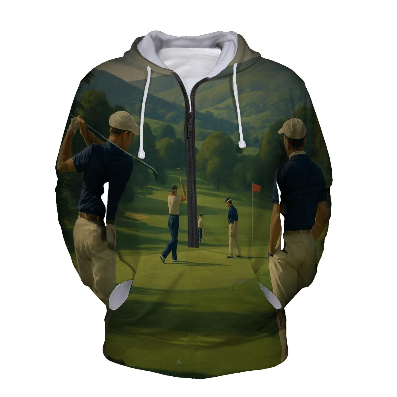 Golf Elegance Half Zip Hoodie