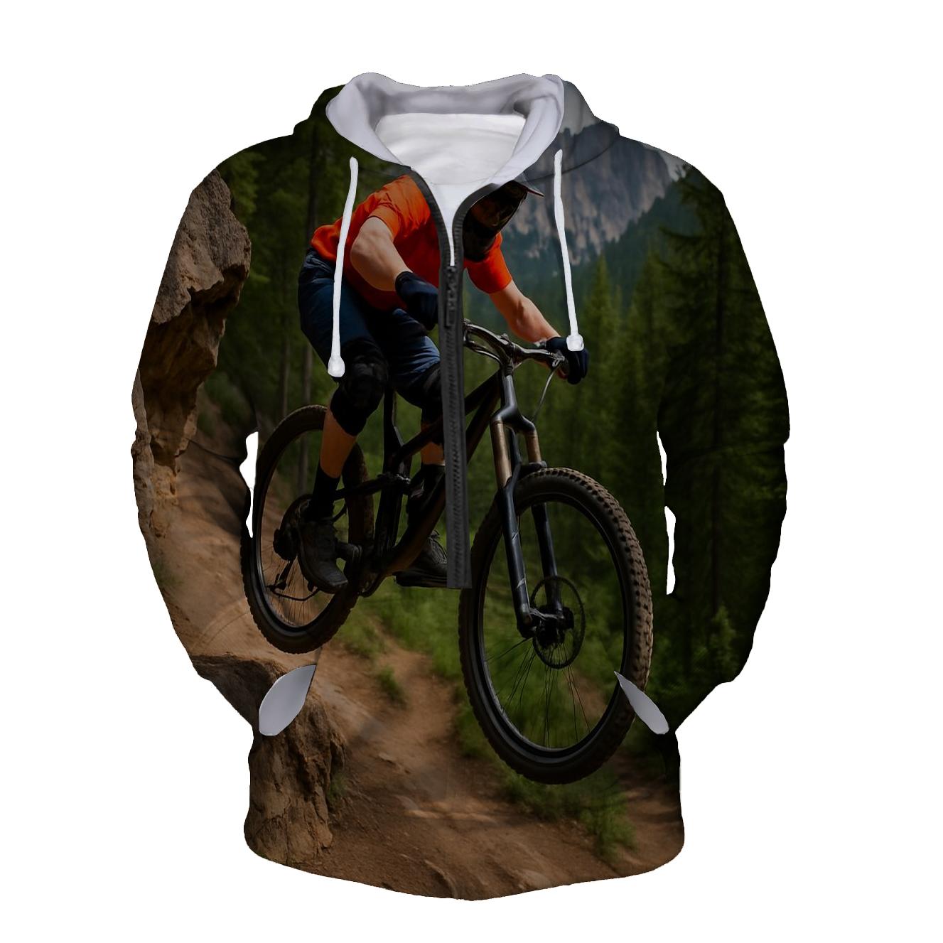 Mountain Biking Half Zip Hoodie