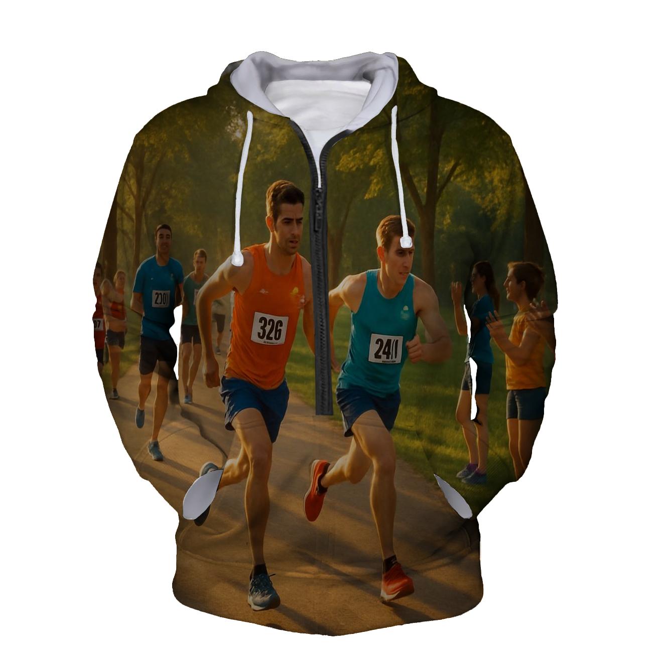 Marathon Motivation Half Zip Hoodie
