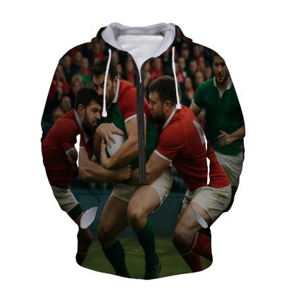 Rugby Heritage Half Zip Hoodie