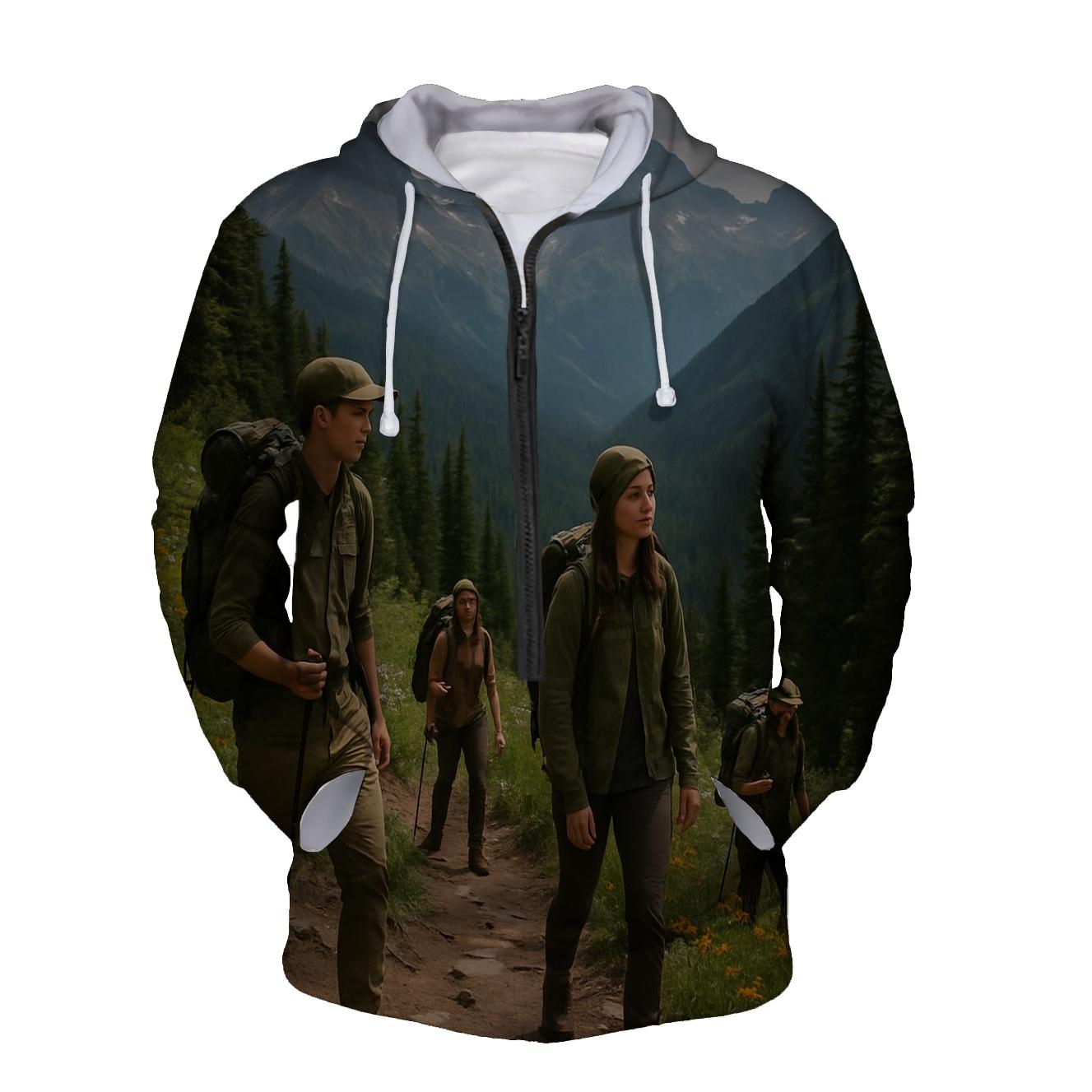 Hiking Adventure Half Zip Hoodie