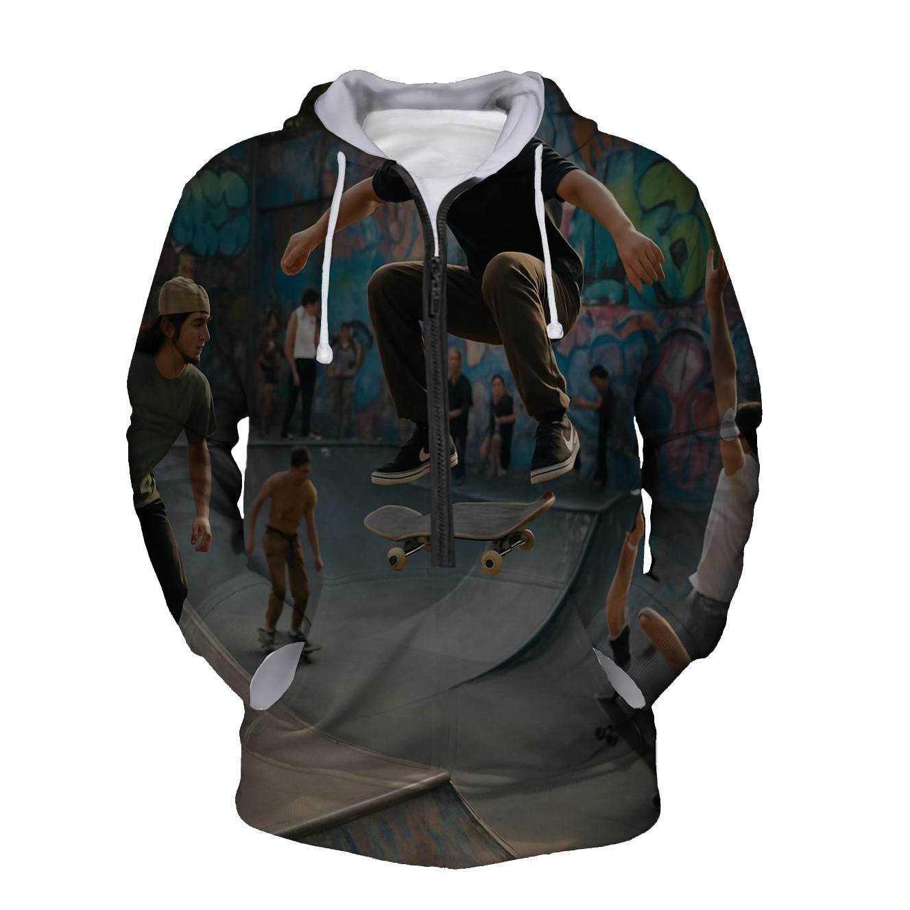 Skate Park Culture Half Zip Hoodie