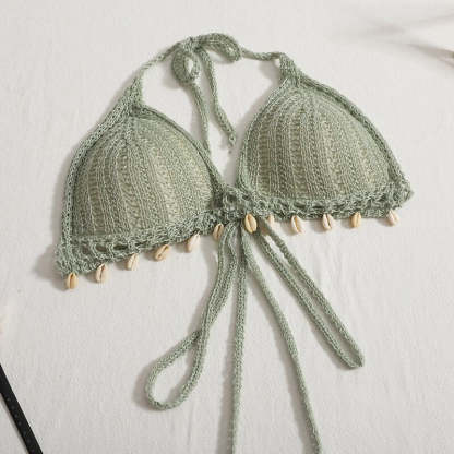 Crocheted Knitted Camisole And Pants For Women-Soco Hoodie