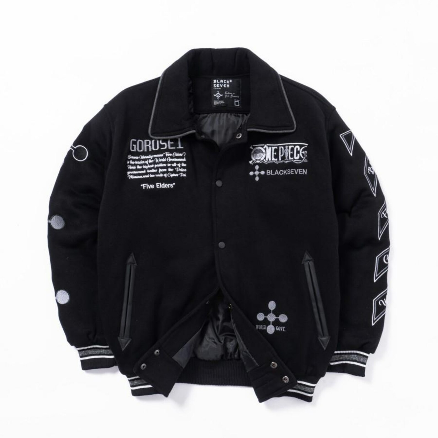 Embroidered One Piece Anime Varsity Sukajan Bomber Jacket