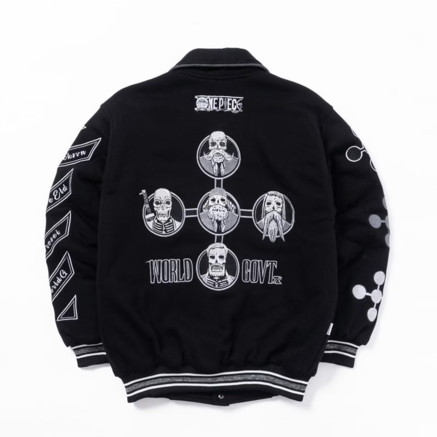 Embroidered One Piece Anime Varsity Sukajan Bomber Jacket