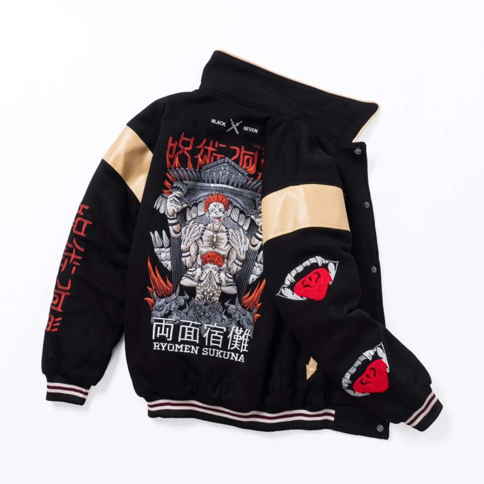 Embroidered Anime Sukajan Varsity Style Bomber Jacket