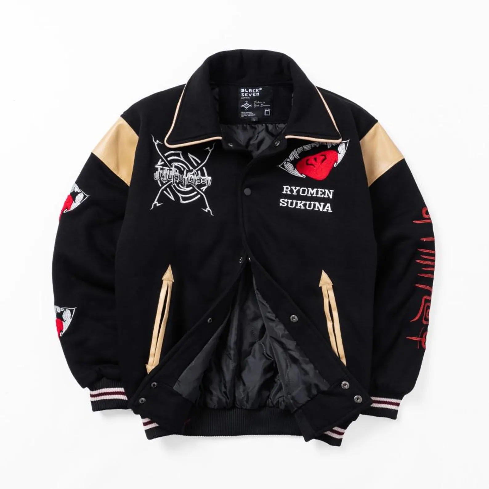Embroidered Anime Sukajan Varsity Style Bomber Jacket