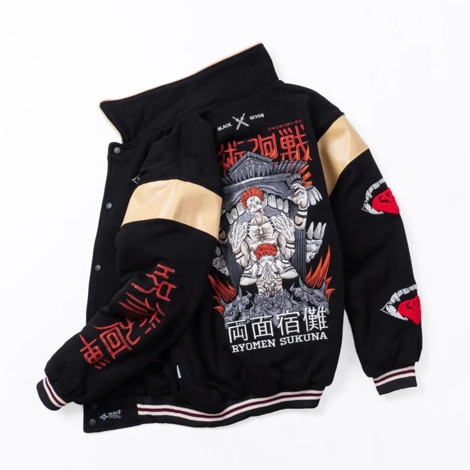 Embroidered Anime Sukajan Varsity Style Bomber Jacket