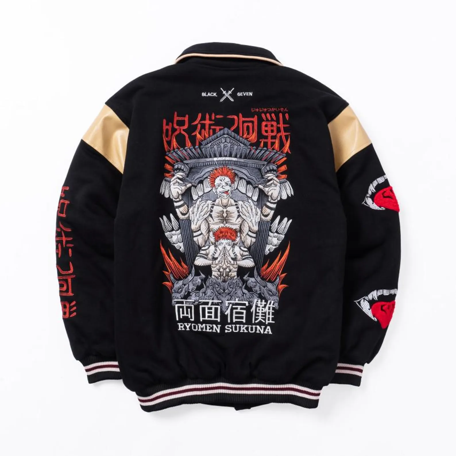 Embroidered Anime Sukajan Varsity Style Bomber Jacket