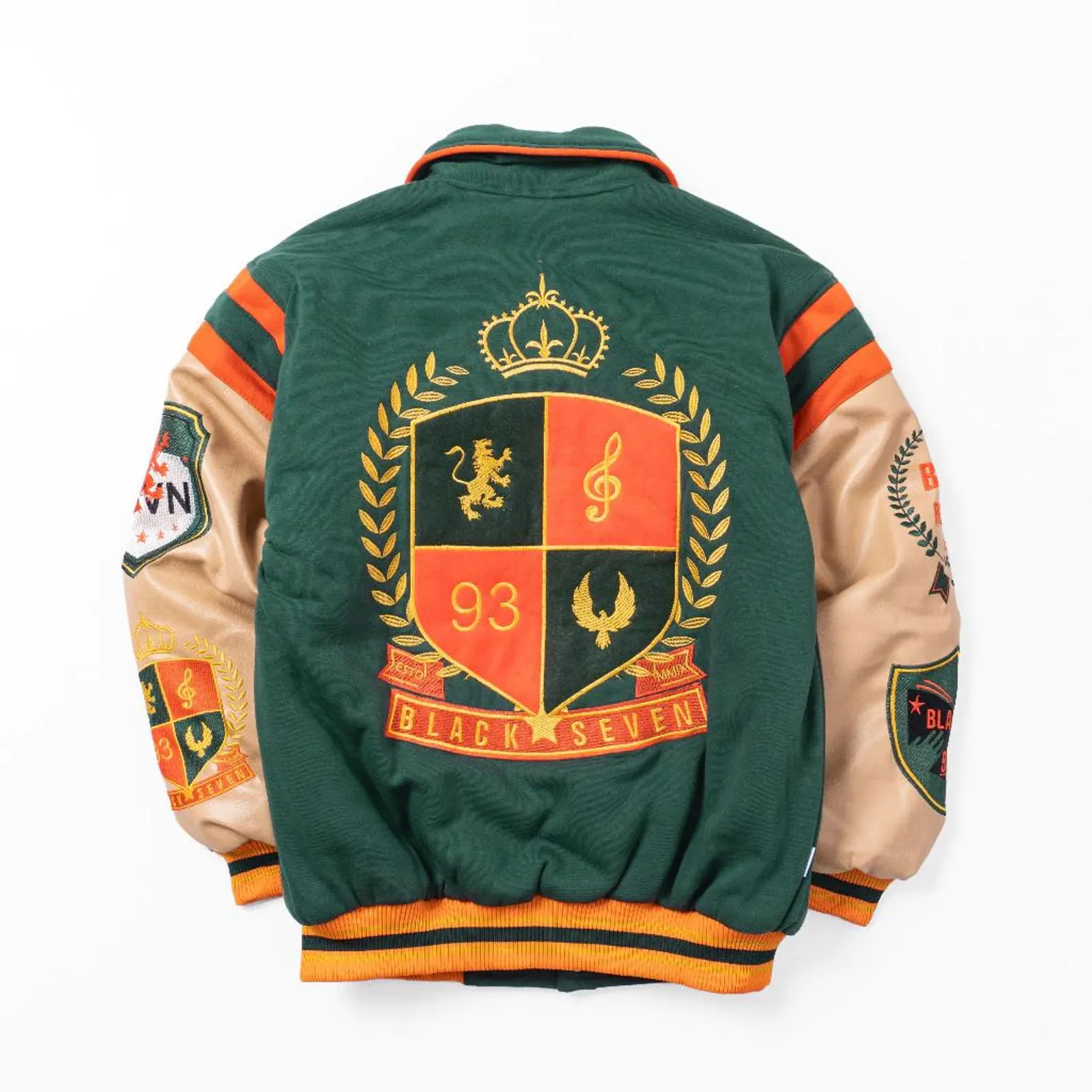 Embroidered Anime Cartoon Style Varsity Bomber Jacket