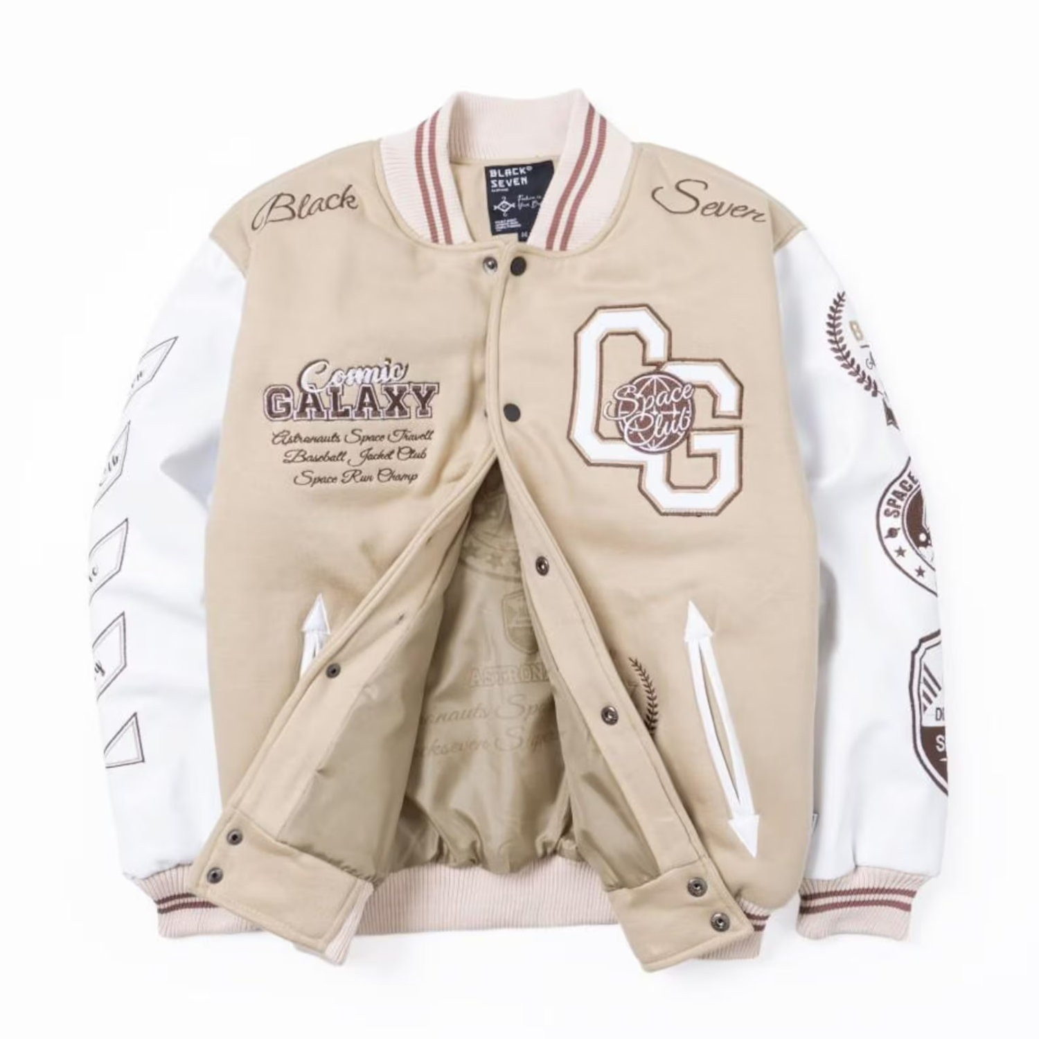 Space Club Varsity Style Embroidered Bomber Jacket