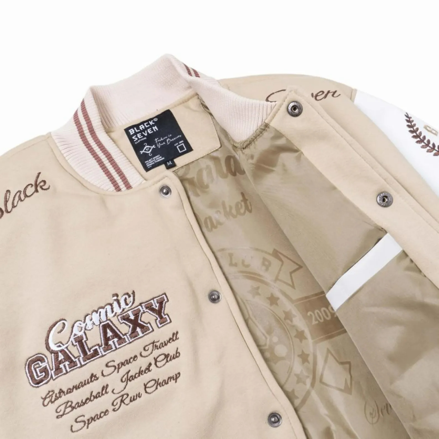 Space Club Varsity Style Embroidered Bomber Jacket