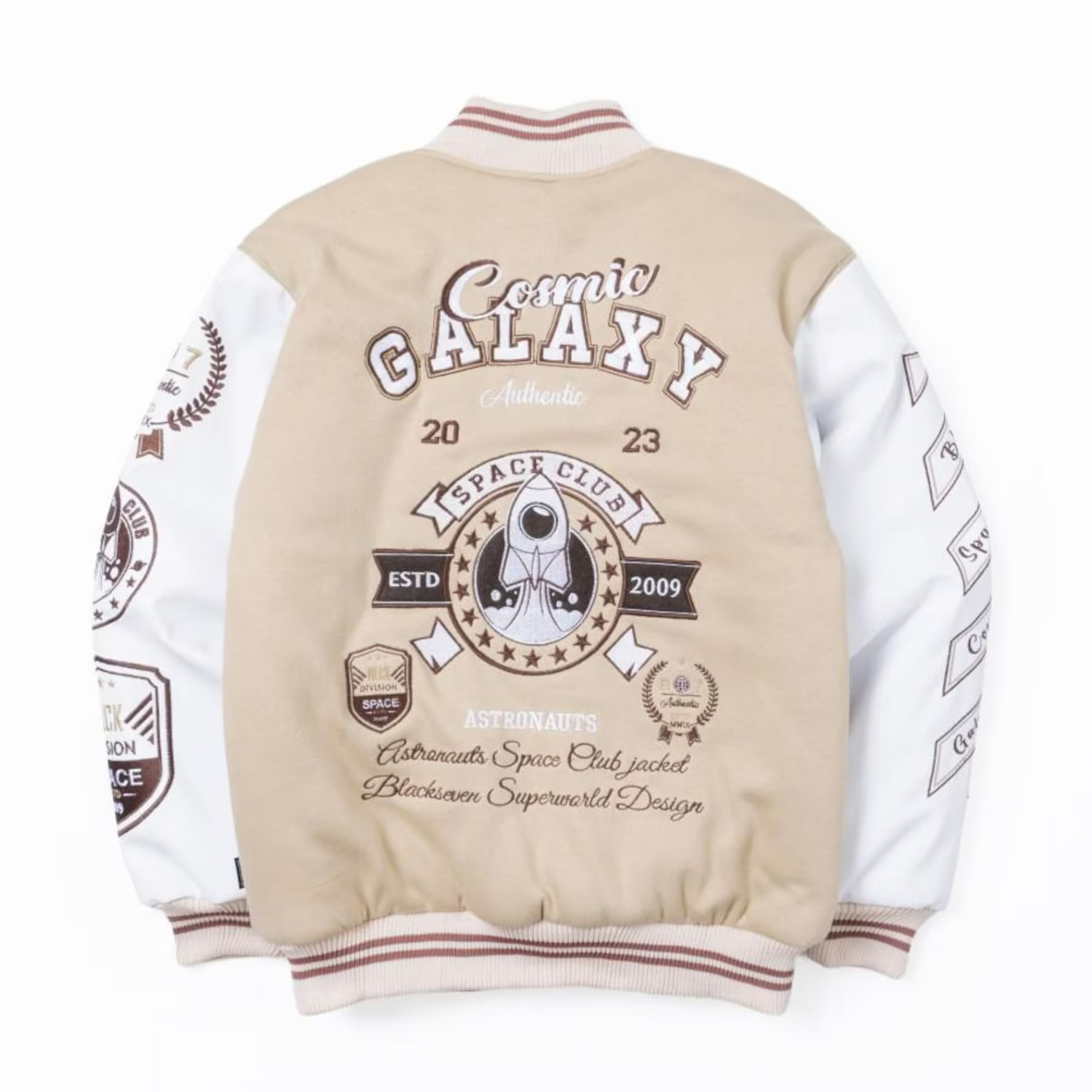 Space Club Varsity Style Embroidered Bomber Jacket