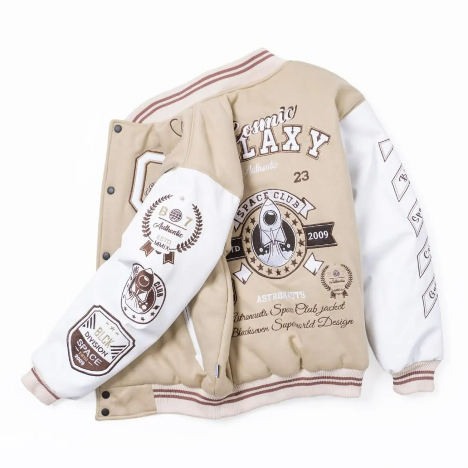 Space Club Varsity Style Embroidered Bomber Jacket