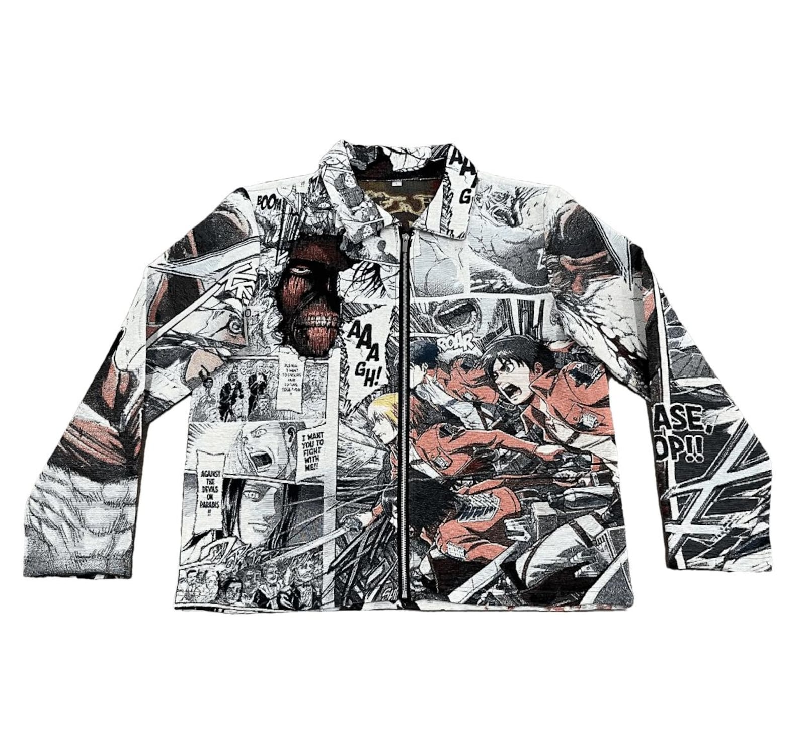 Titan Theme Anime Manga Vintage Tapestry Jacket