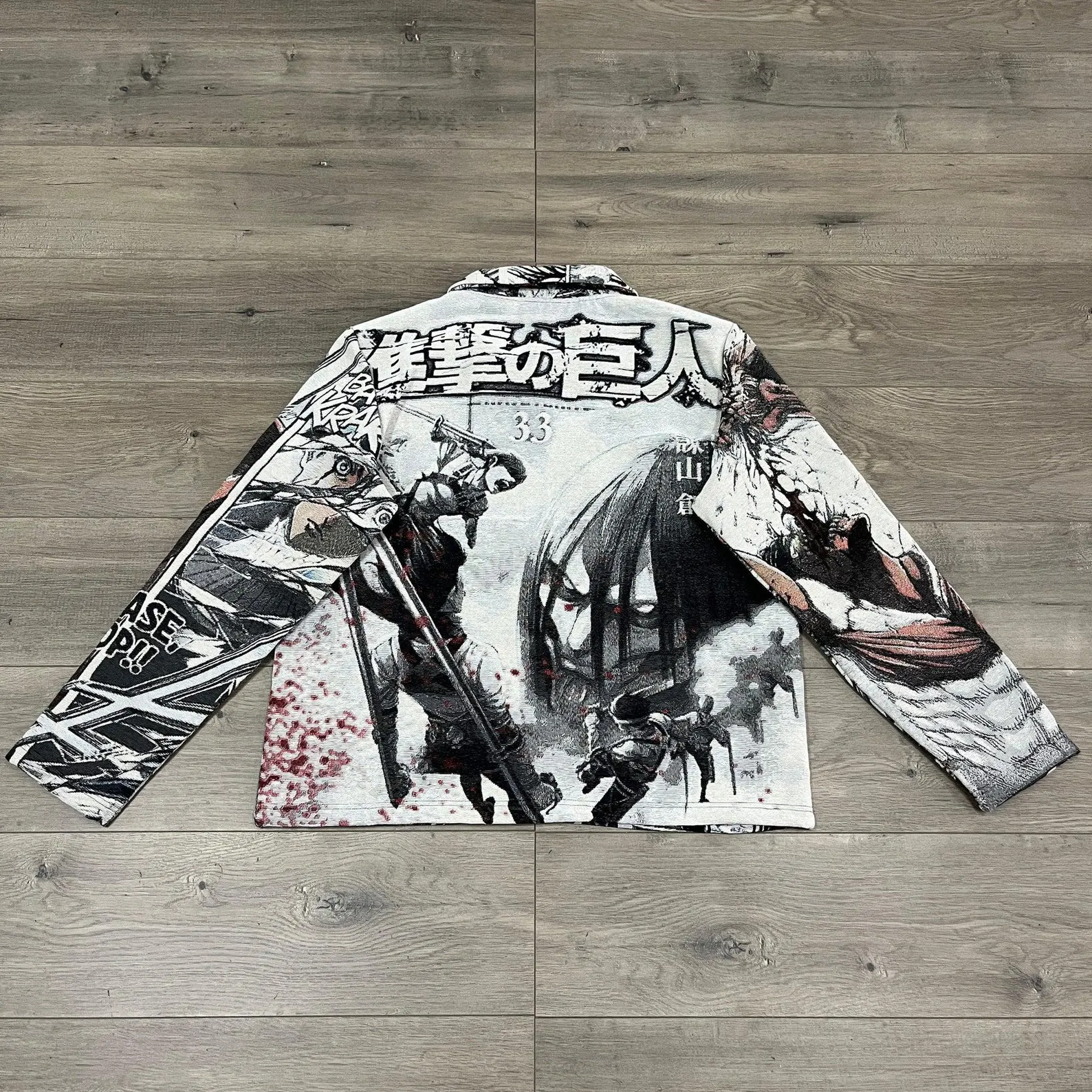 Titan Theme Anime Manga Vintage Tapestry Jacket