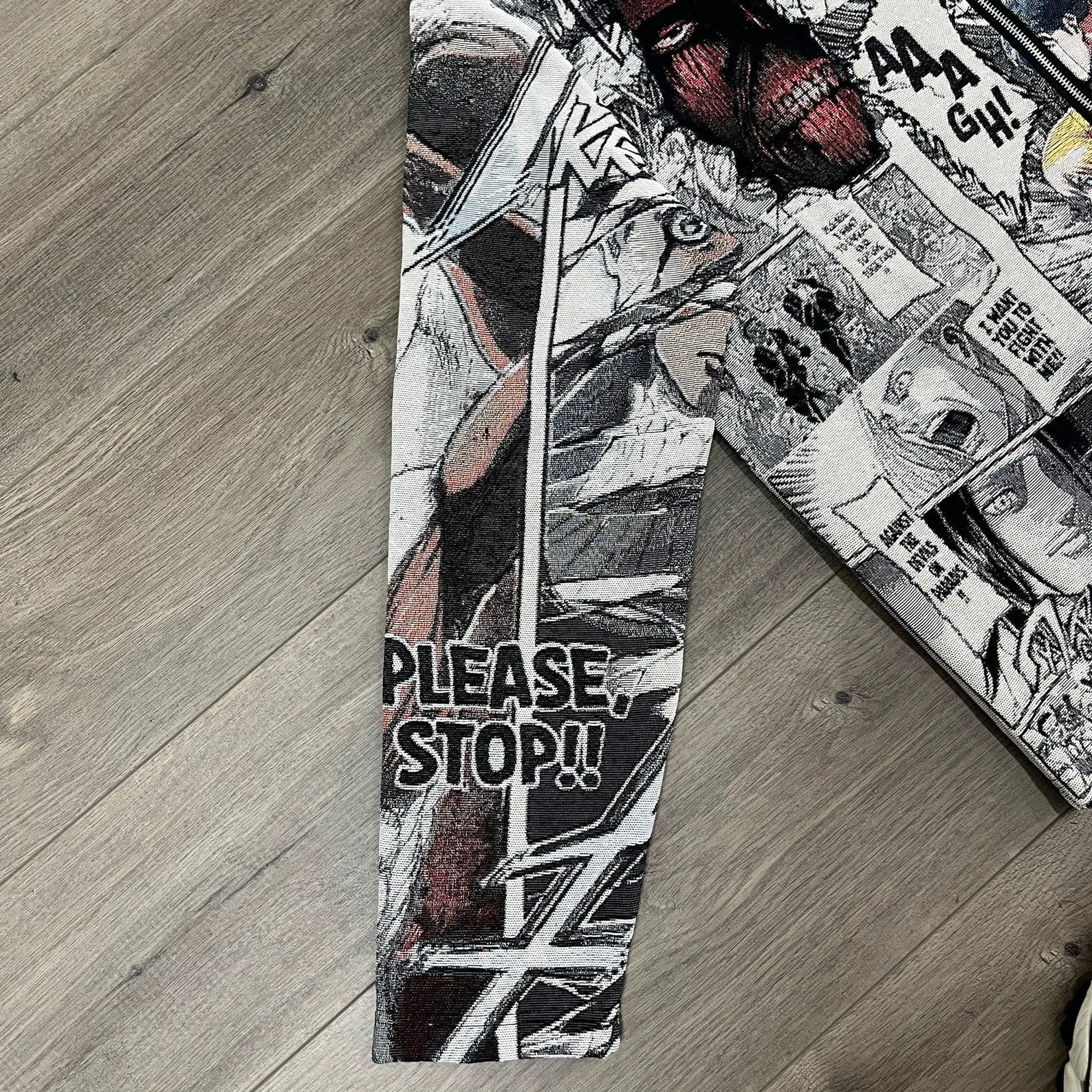 Titan Theme Anime Manga Vintage Tapestry Jacket