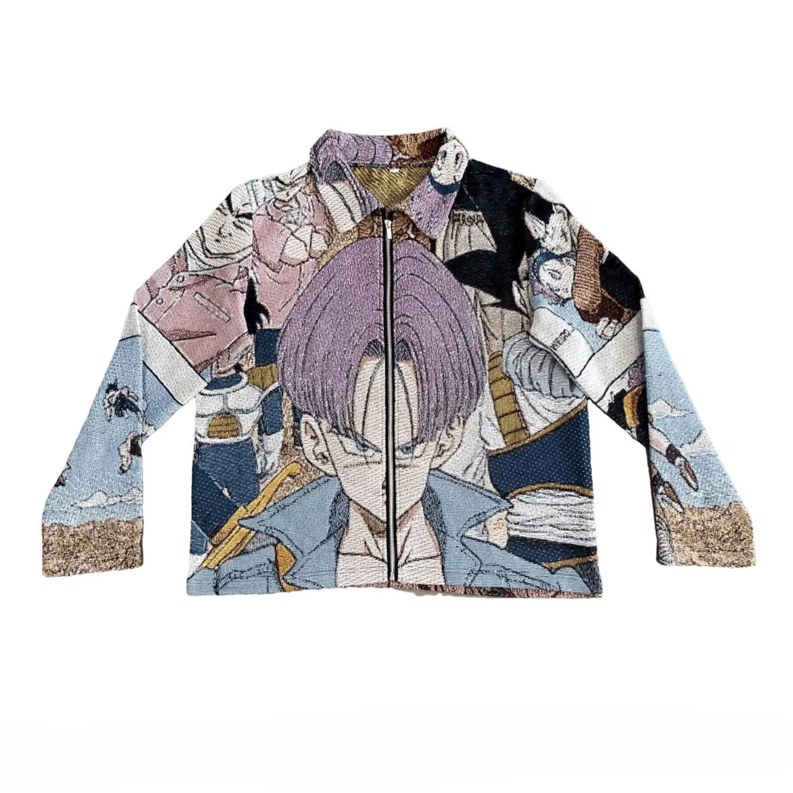 Dragonball Trunks Anime Manga Vintage Tapestry Jacket