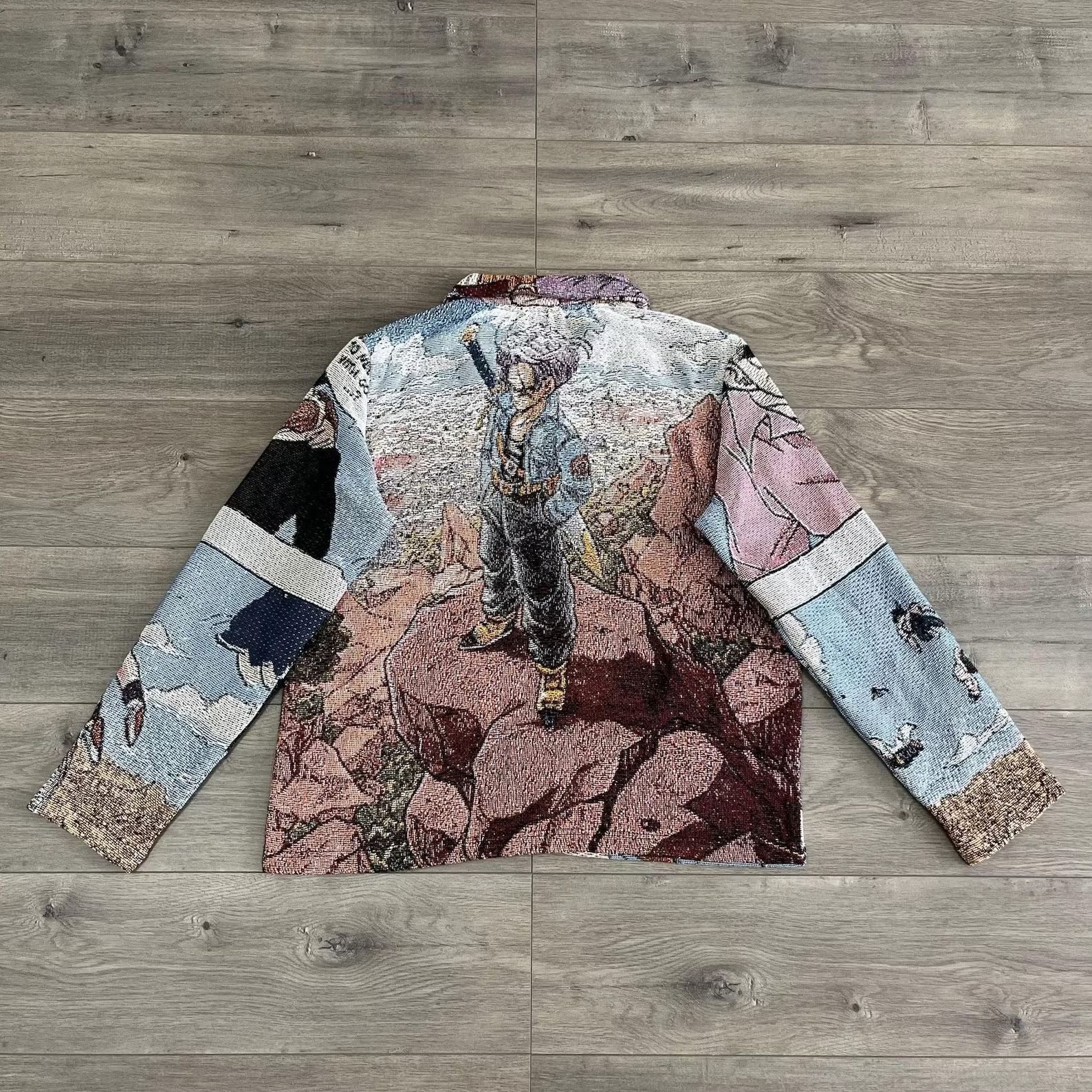 Dragonball Trunks Anime Manga Vintage Tapestry Jacket