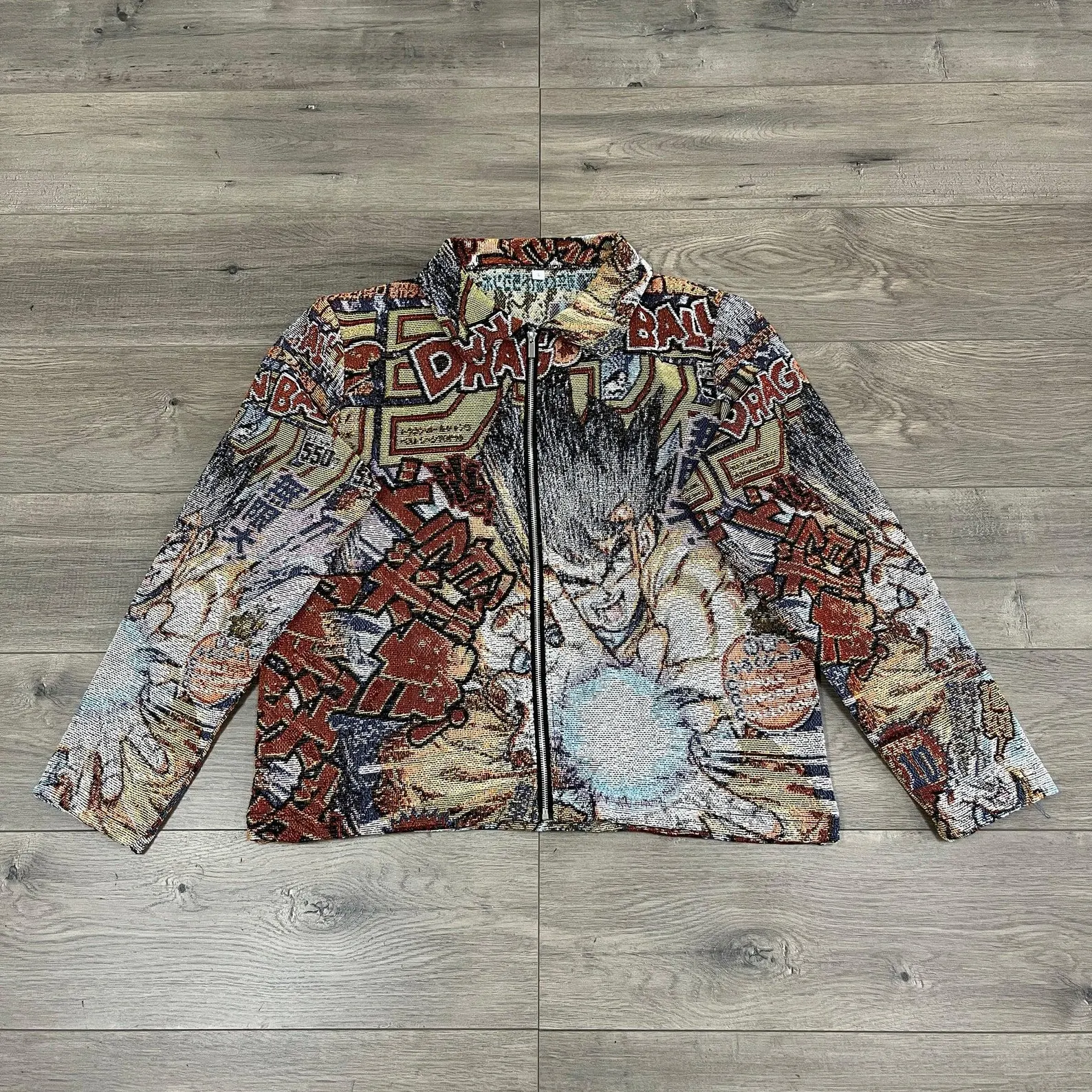 Dragonball Son Goku Kamehameha Vintage Tapestry Jacket