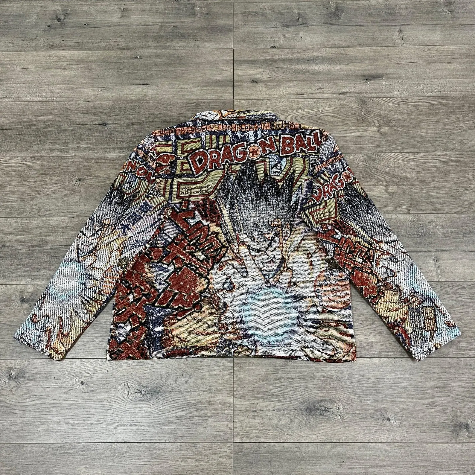 Dragonball Son Goku Kamehameha Vintage Tapestry Jacket