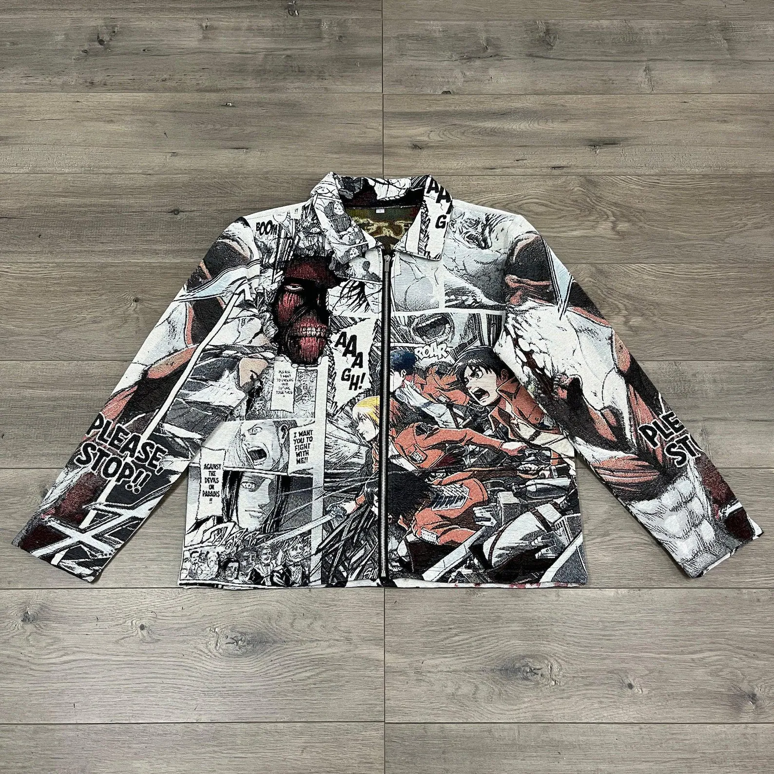 Titan Theme Anime Manga Vintage Tapestry Jacket