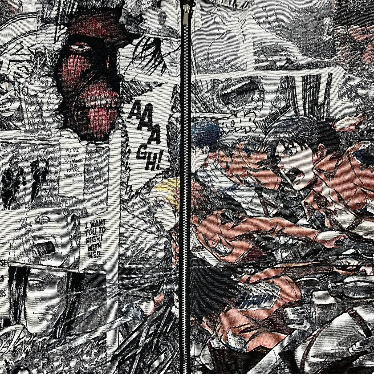 Titan Theme Anime Manga Vintage Tapestry Jacket