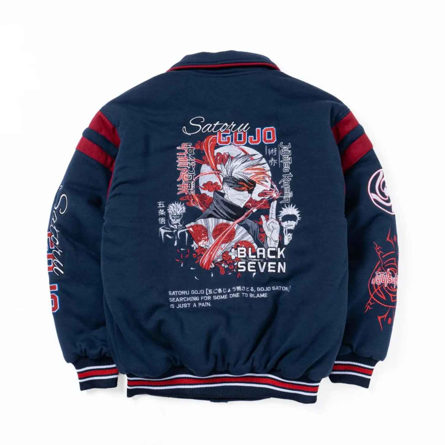 Fleece Varsity Sukajan Embroidered Anime Bomber Jacket