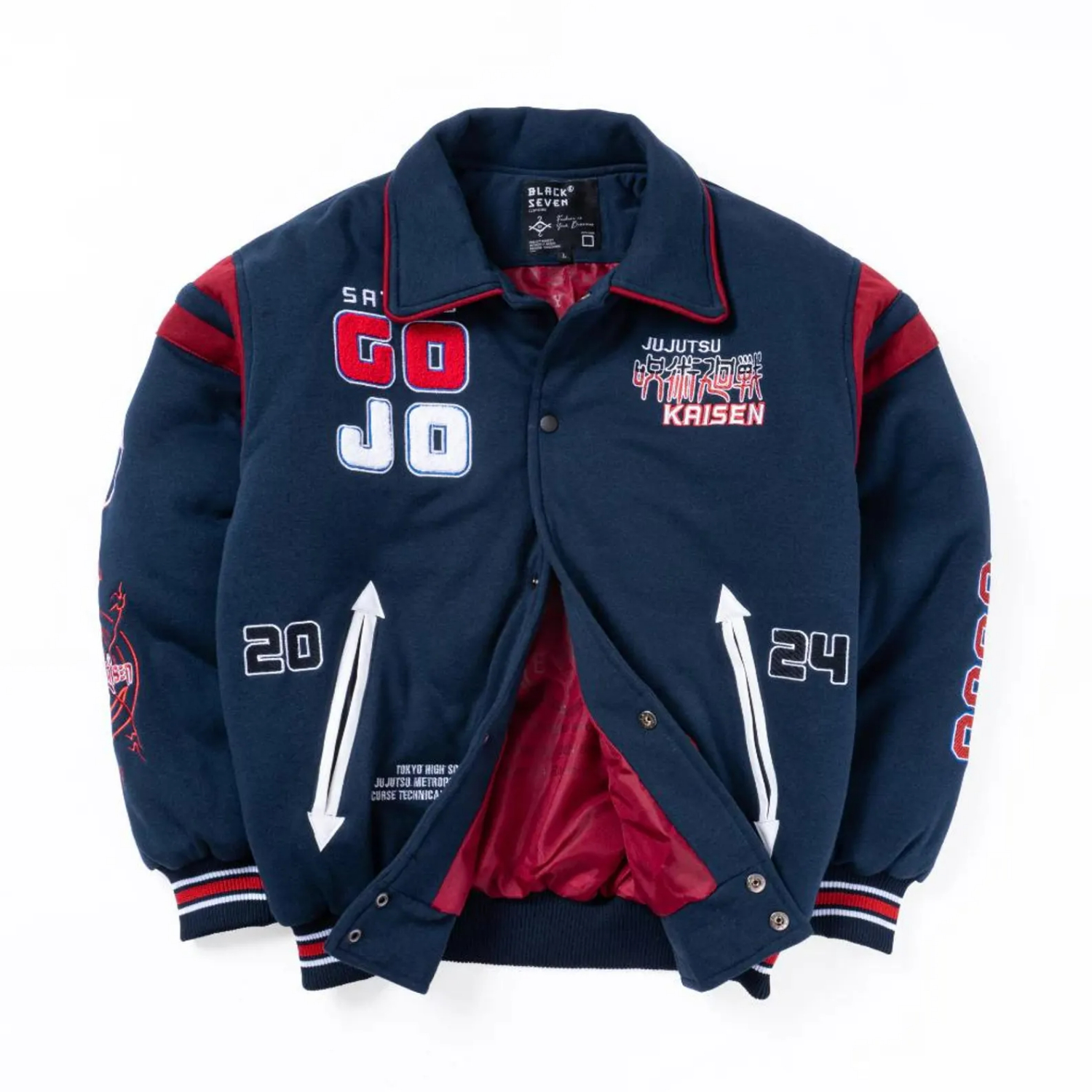 Fleece Varsity Sukajan Embroidered Anime Bomber Jacket