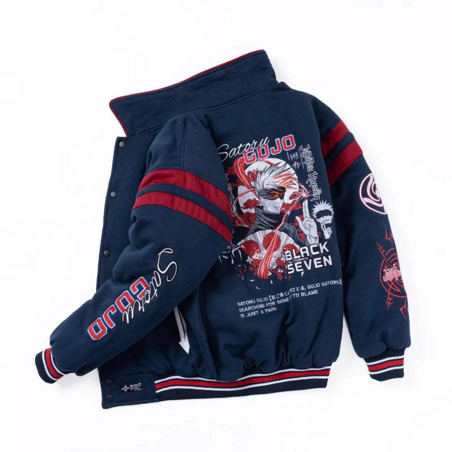 Fleece Varsity Sukajan Embroidered Anime Bomber Jacket