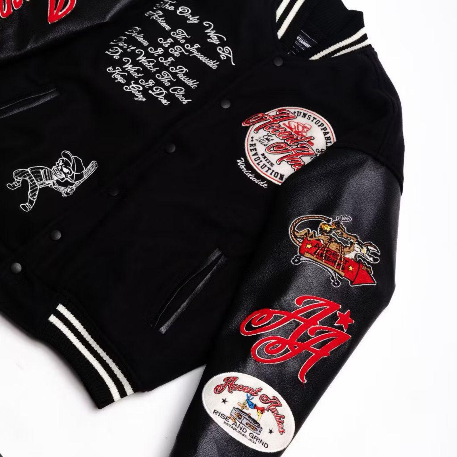 Accent Ambios Embroidered Bomber Jacket