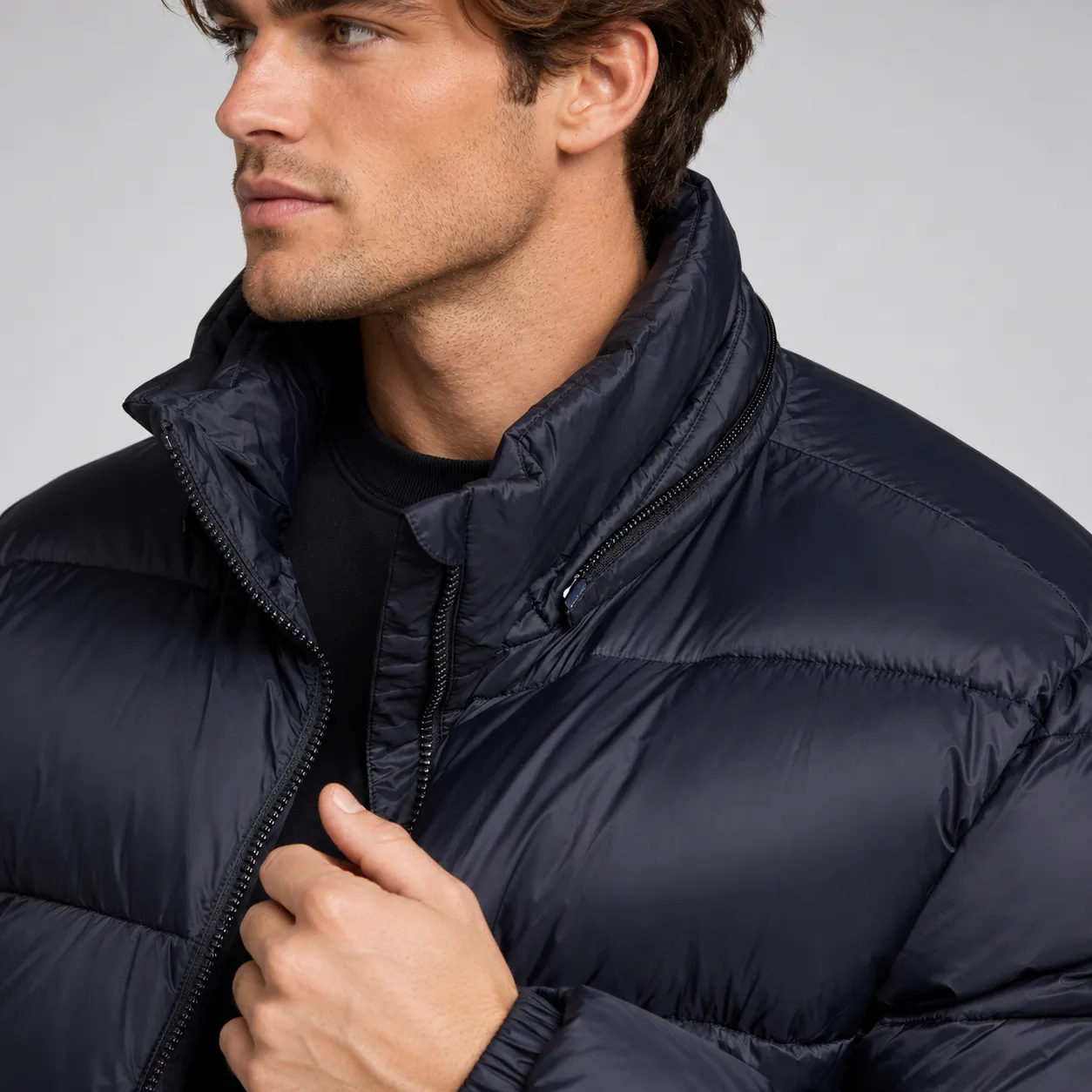 Casual Comfort Classic Puffer Insulated Jacket For Men