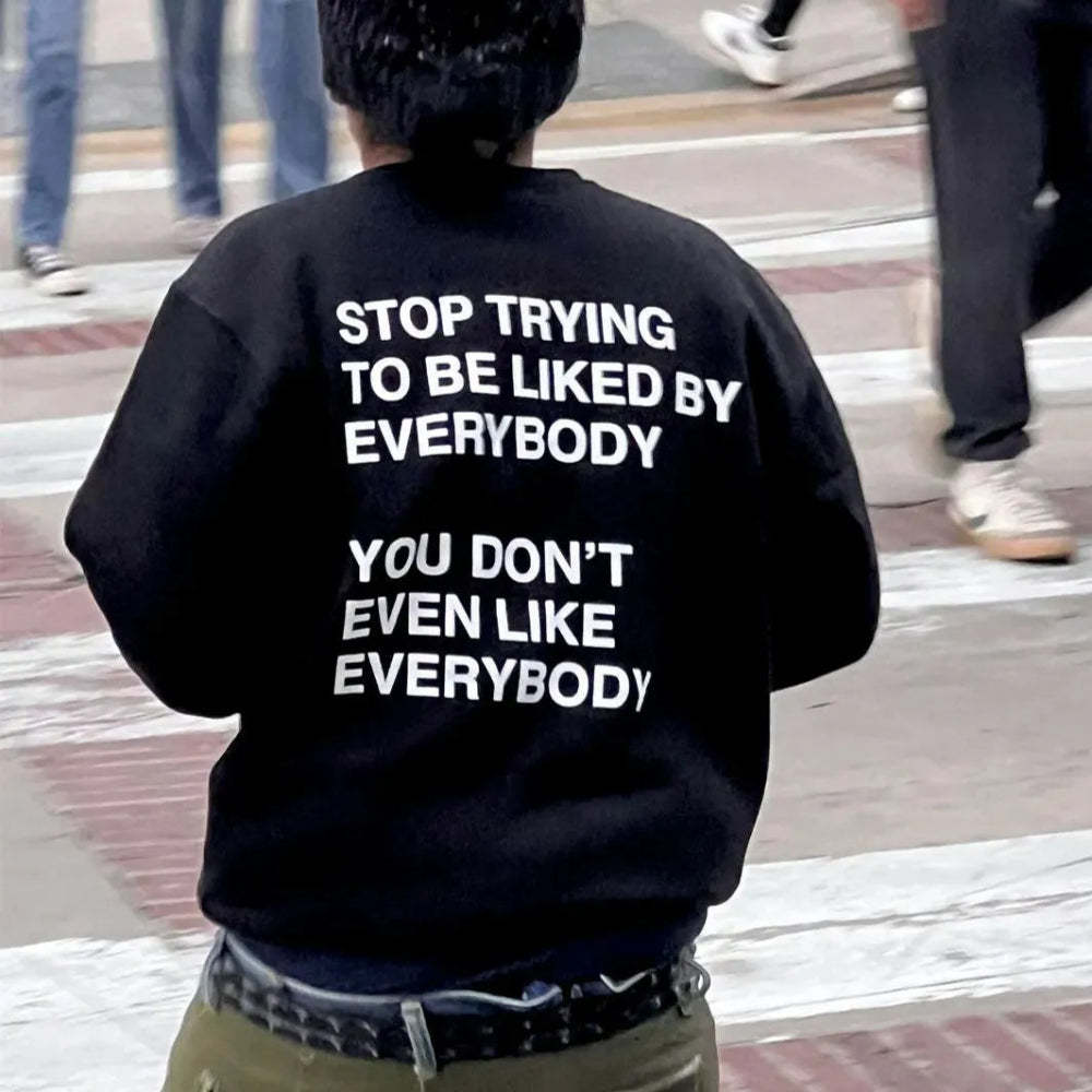 Bold Quote Printed Hoodie Sweatshirt With Comfort And Style