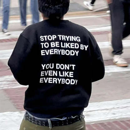 Bold Quote Printed Hoodie Sweatshirt With Comfort And Style