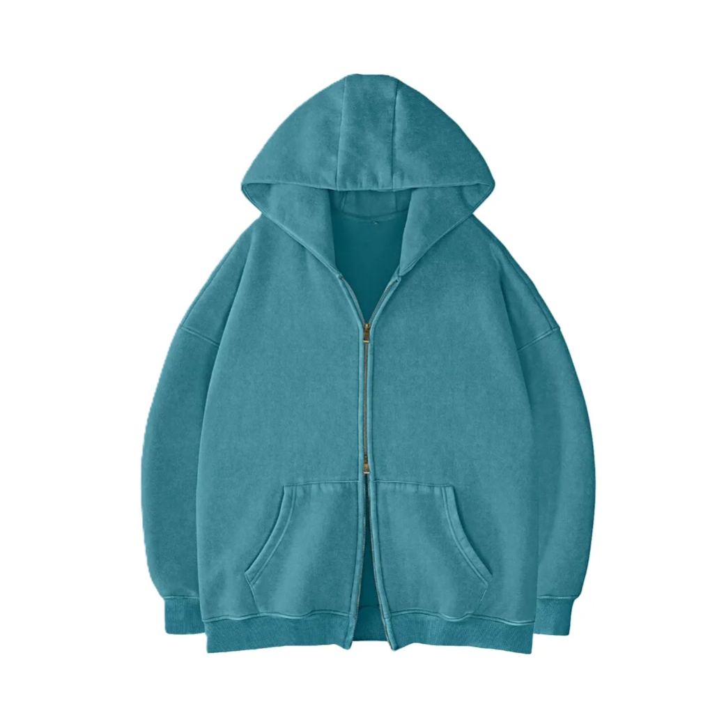Oversized Unisex Zip Up Hoodie