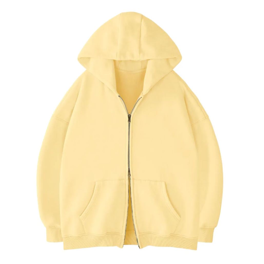 Oversized Unisex Zip Up Hoodie