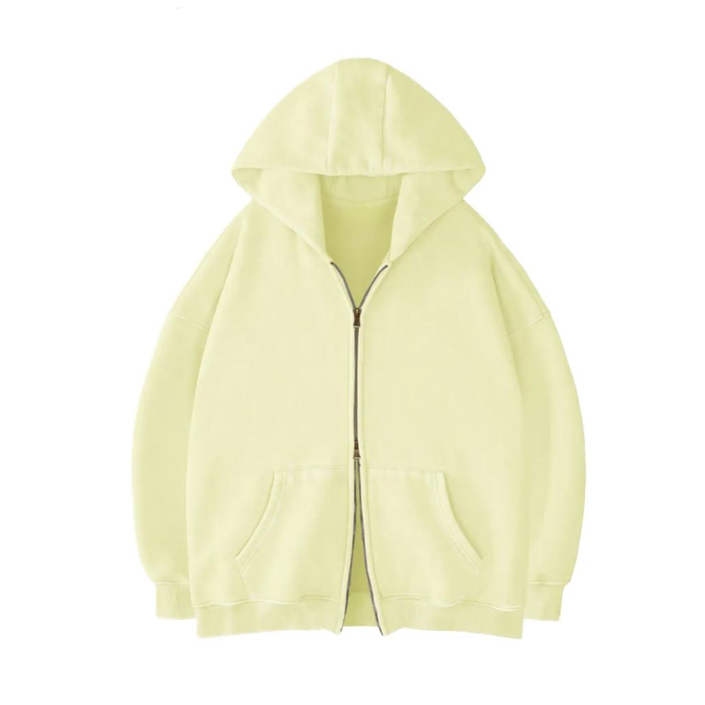 Oversized Unisex Zip Up Hoodie