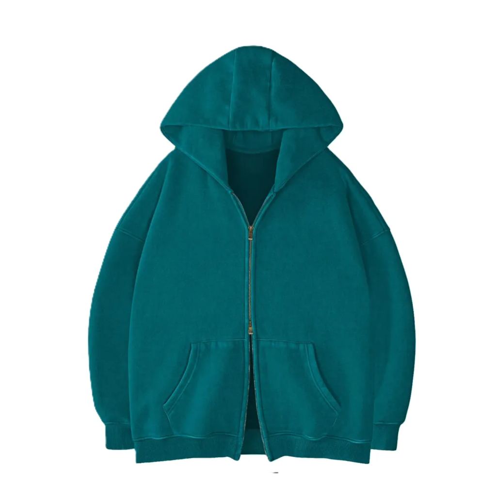 Oversized Unisex Zip Up Hoodie