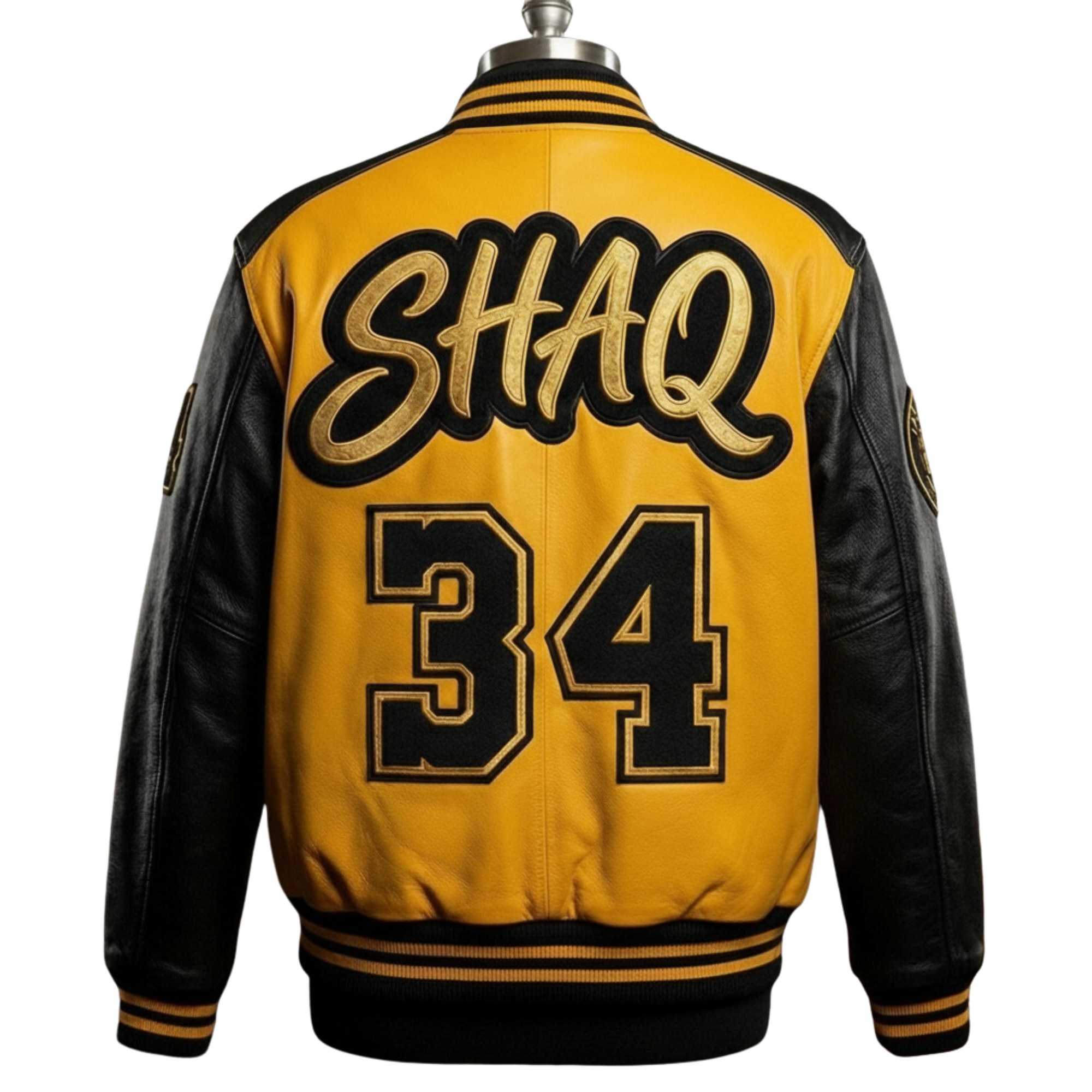 Big Shaq Superman Lakers Themed Varsity Jacket